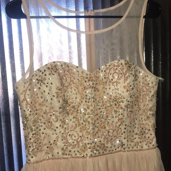 Pink Beaded Dress (Prom) - Picture 5 of 6